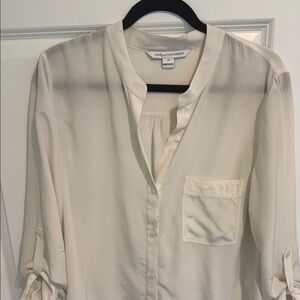 Diane Von Furstenberg Cream silk Blouse